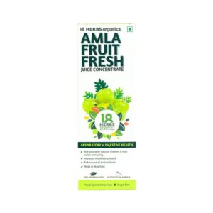 18 Herbs Organics Amla Fruit Fresh Juice Concentrate Sugar Free