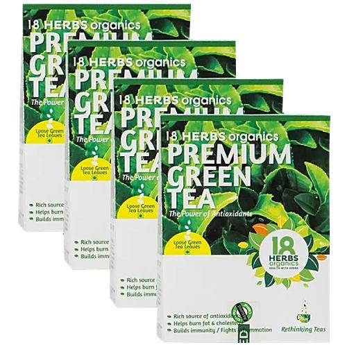 18 Herbs Organics Premium Green Tea Loose Green Tea Leaves