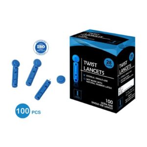 1Mile Blue Round Twist Lancets (Only Lancets)