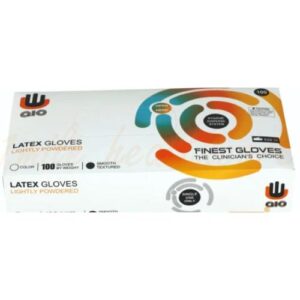 AIO Small White Latex Gloves (Lightly Powdered)