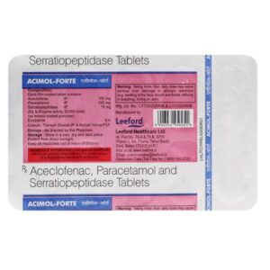 Acimol Forte 100mg/325mg/15mg Tablet