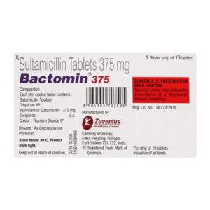 Bactomin 375 Tablet