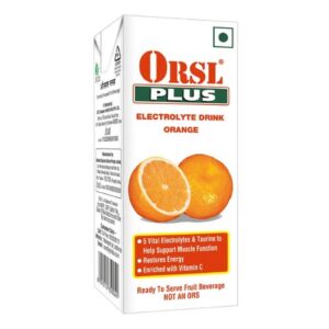 ORSL Plus with Vitamin C, Taurine & Electrolytes For Energy & Muscle Function Flavour Orange