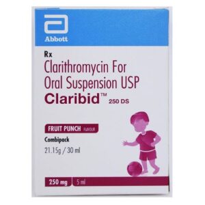 Claribid 250 DS Oral Suspension Combipack Fruit Punch