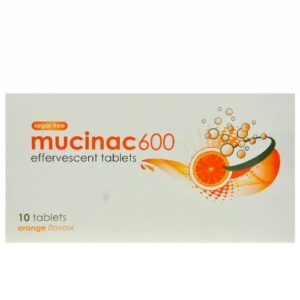 Mucinac 600 Effervescent Tablet Orange Sugar Free