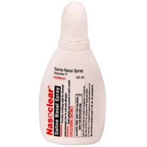 Nasoclear Saline Nasal Spray | Provides Relief From Blocked Nasal Passage Due To Cold & Allergies