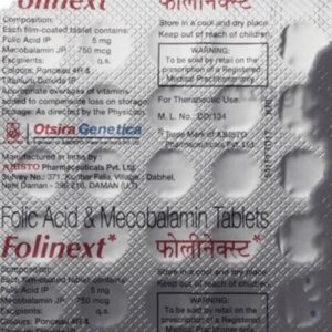 Folinext Tablet with Mecobalamin & Folic Acid